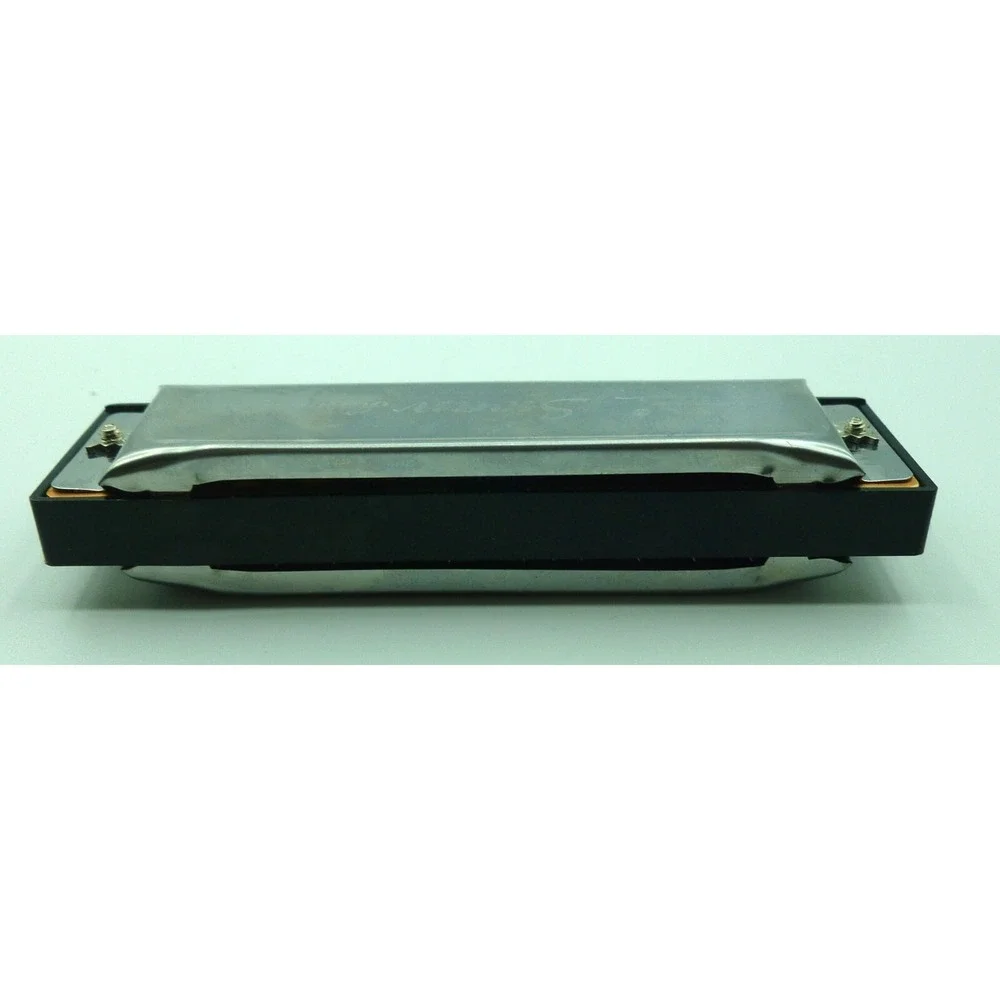 Swan Harmonica 10 Holes - Silver & Black